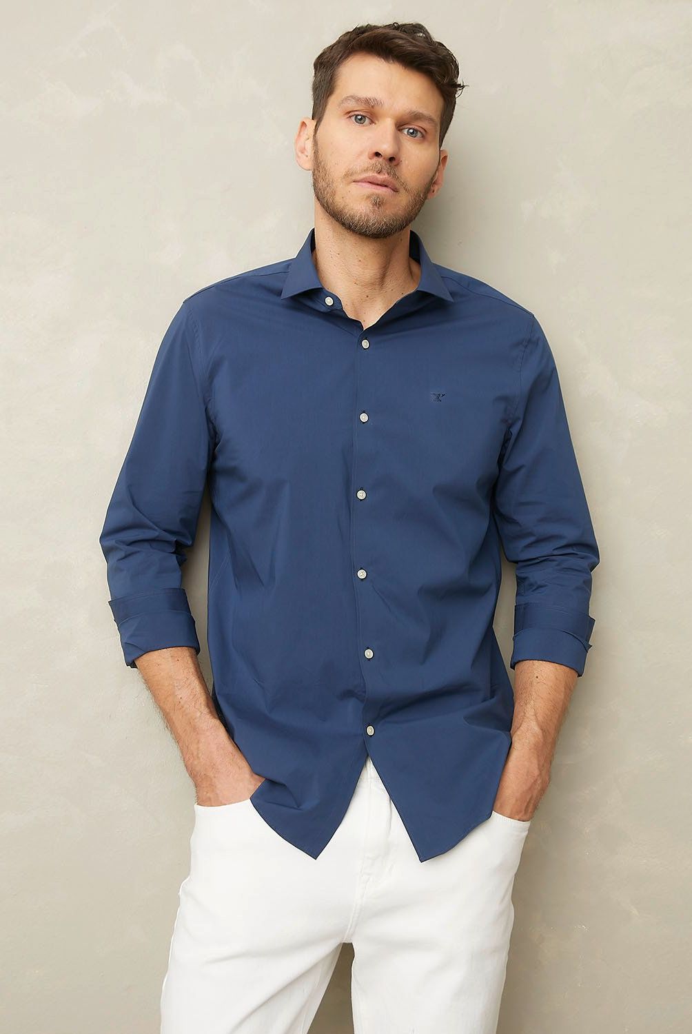 WOLF&HANK - Camisa Manga Larga Wolf&Hank Slim Lisa Coolmax Hombre