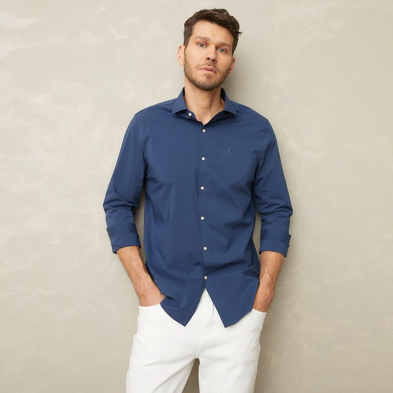WOLF&HANK - Camisa Manga Larga Wolf&Hank Slim Lisa Coolmax Hombre