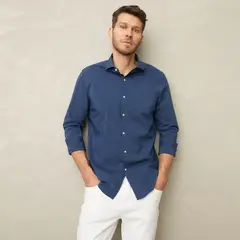 WOLF&HANK - Camisa Manga Larga Slim Lisa Coolmax Hombre