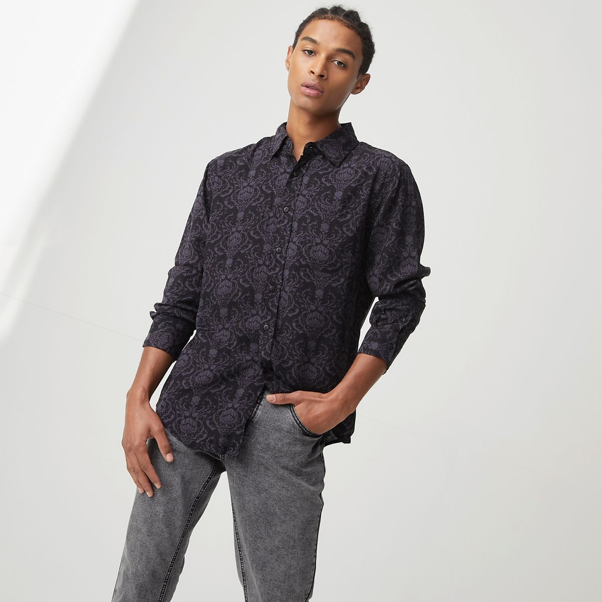 BEARCLIFF - Bearcliff Camisa De Vestir Formal Manga Larga Hombre