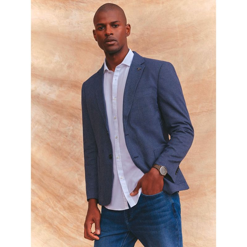 WOLF&HANK - Wolf&Hank Chaqueta De Vestir Slim Fit Algodón Lino Hombre