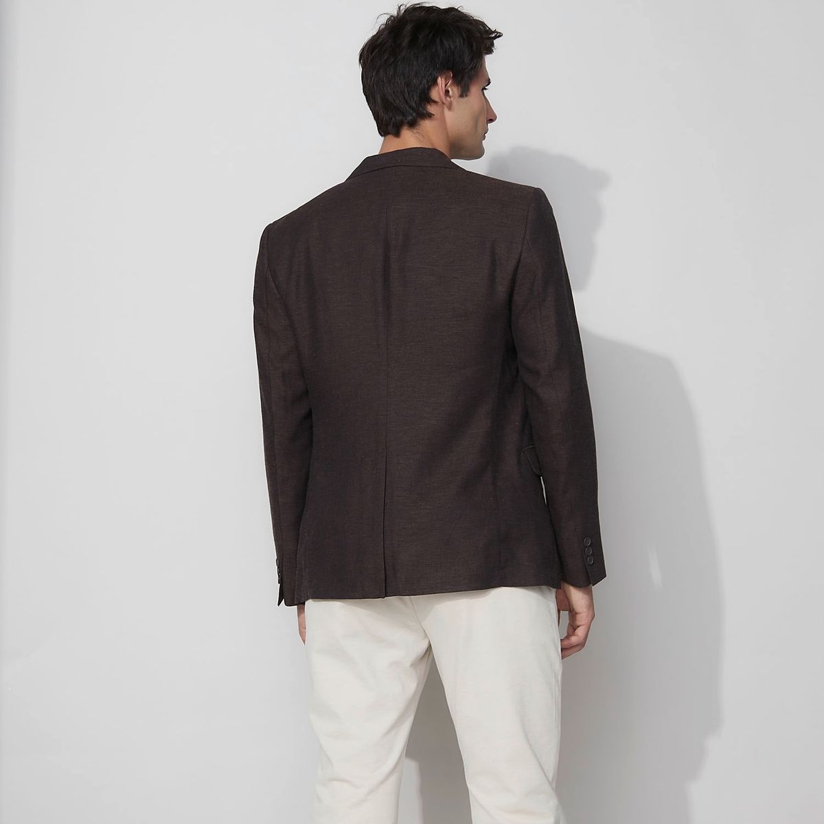 BASEMENT - Chaqueta De Vestir Formal Slim Fit Lino Hombre Basement