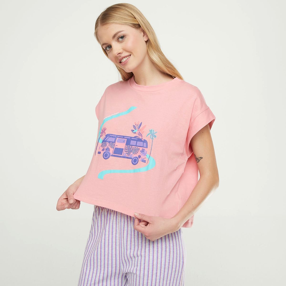 SYBILLA - Camiseta Manga Corta Algodón Mujer Sybilla