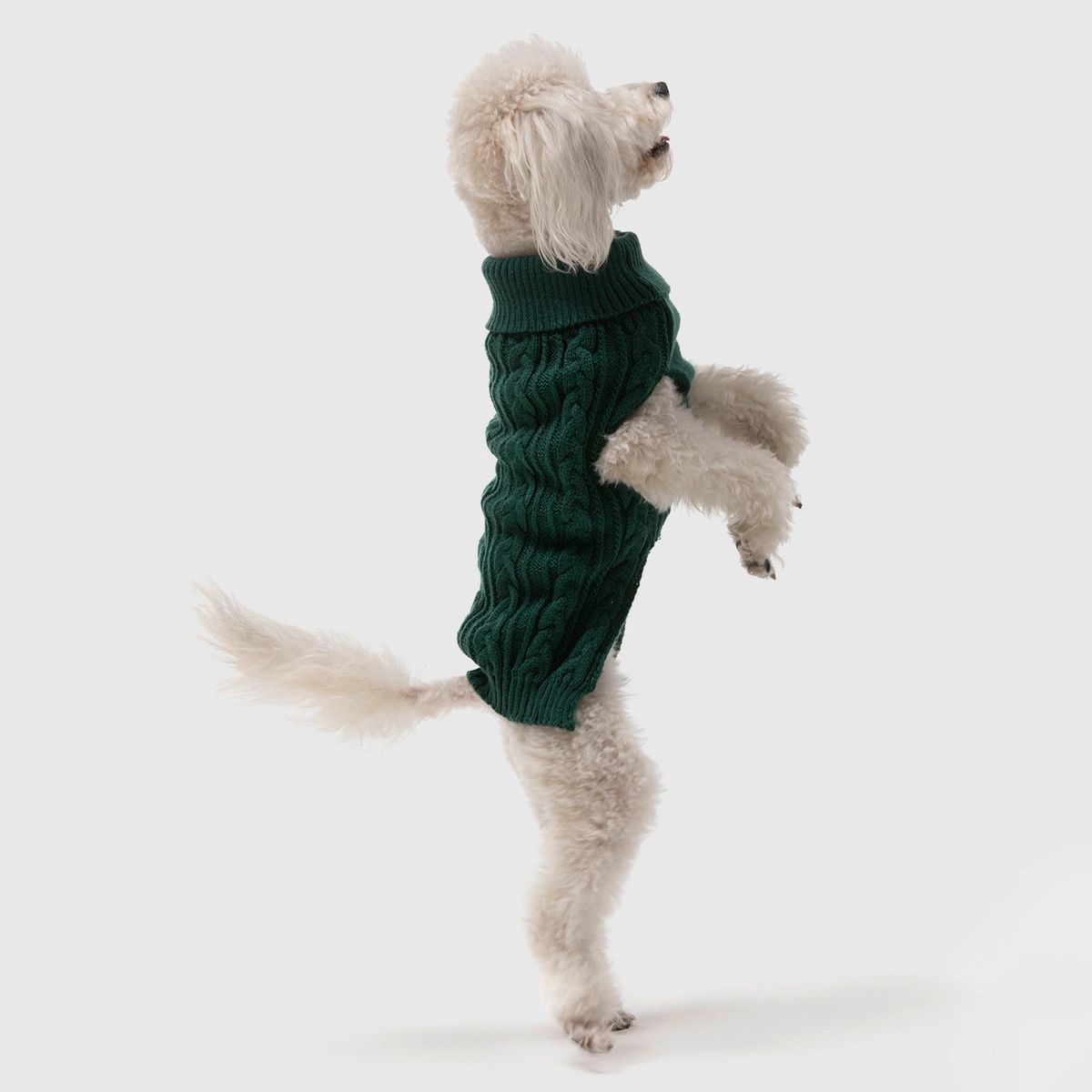 KULCAN - Sweater Perro Pequeño Trenzado Talla M 35 Cm Kulcan
