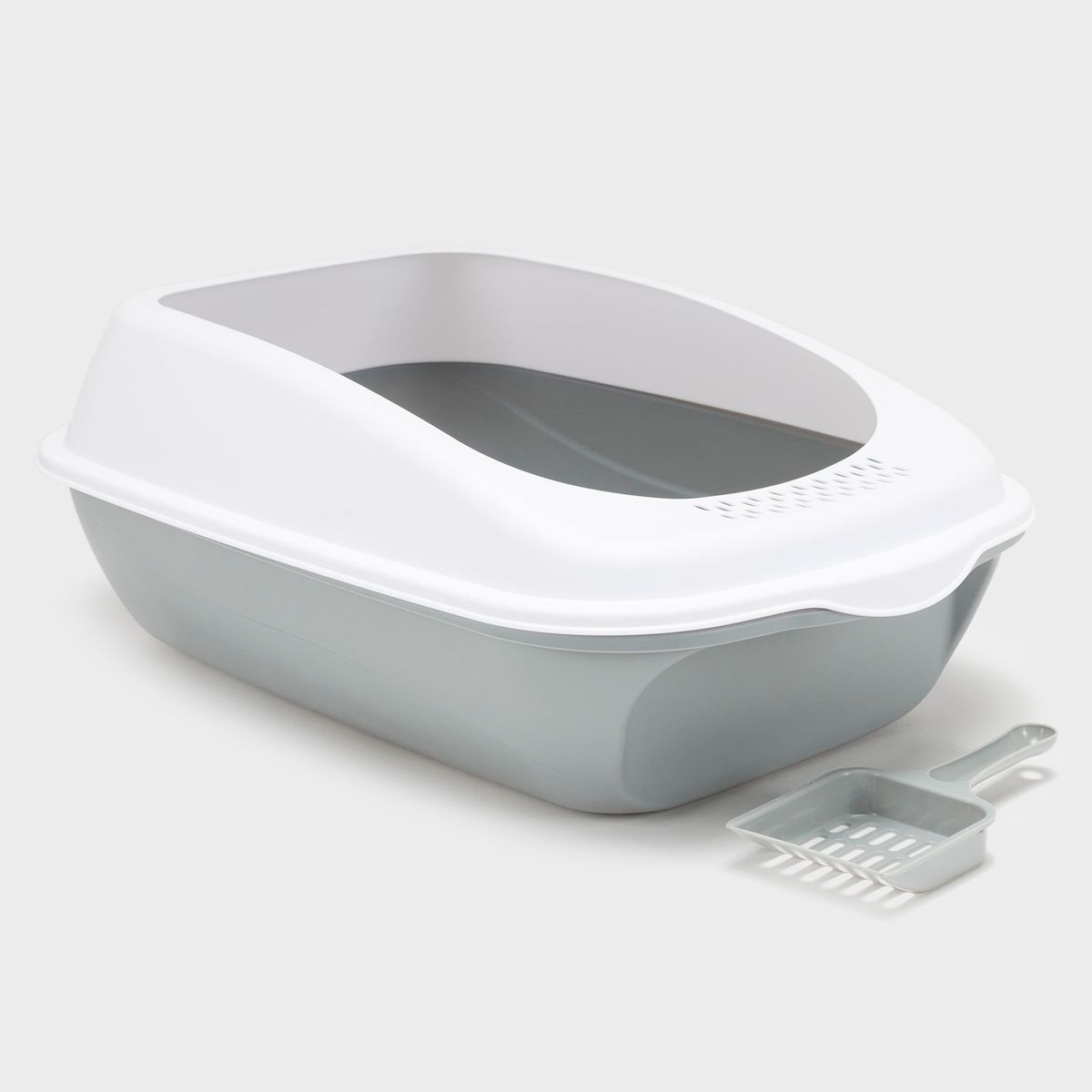 KULCAN - Caja de Arena para Gatos 50x35x19 cm Kulcan