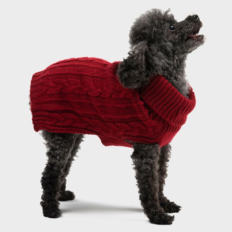 KULCAN - Sweater Perro Pequeño Trenzado Talla S 25 Cm Kulcan