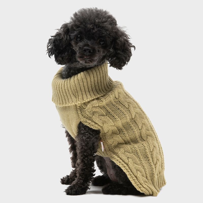 KULCAN - Sweater Perro Pequeño Trenzado Talla S 25 Cm Kulcan