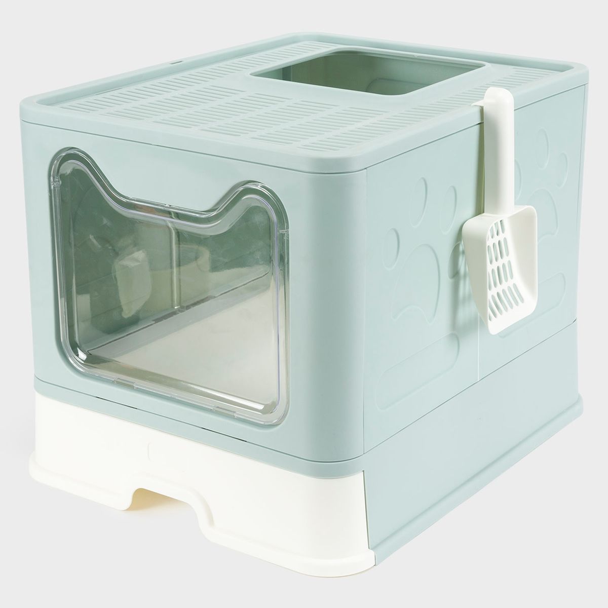 KULCAN - Caja de Arena para Gatos Cerrada 51x41x38 cm Kulcan