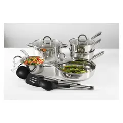 OSTER - Batería de Cocina de Acero 12 Piezas