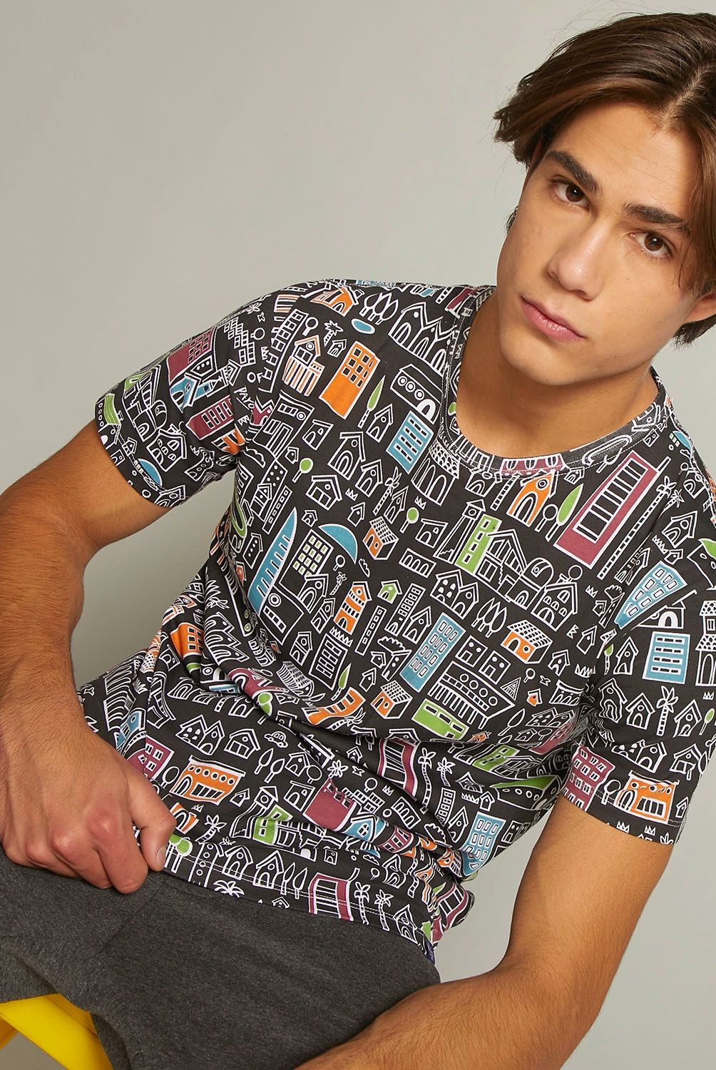BEARCLIFF - Bearcliff Polera Manga Corta Algodón Hombre