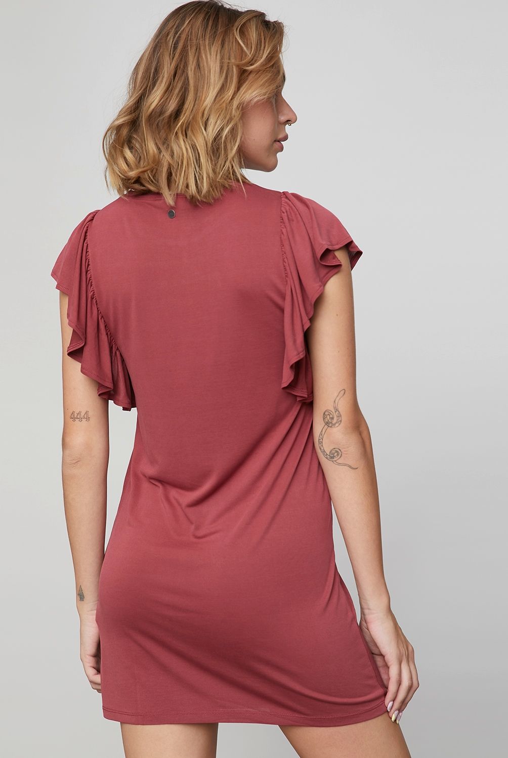 AMERICANINO - Vestido Corto Cupro Mujer Americanino