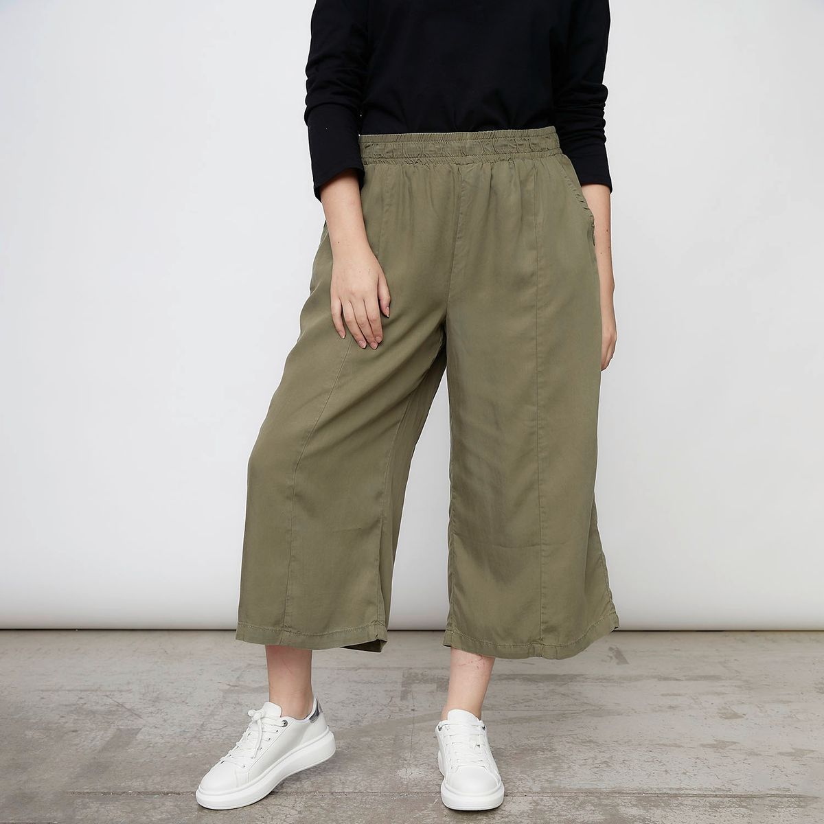 UNIVERSITY CLUB - Pantalón Palazzo Tiro Alto Mujer University Club