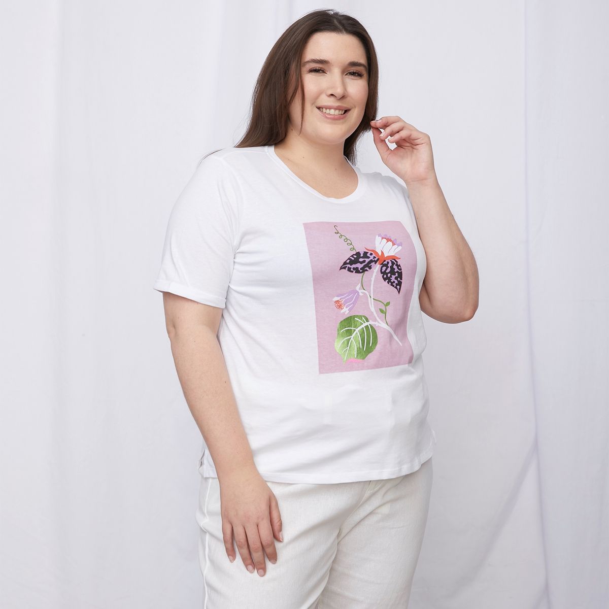 UNIVERSITY CLUB - Polera Manga Corta Algodón Mujer University Club