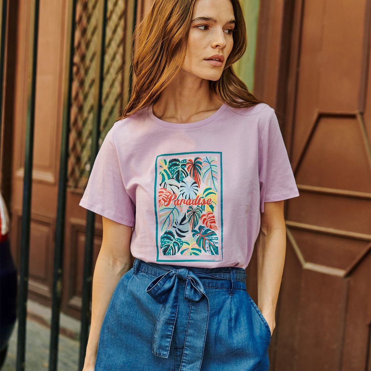 UNIVERSITY CLUB - University Club Polera Manga Corta Algodón Mujer