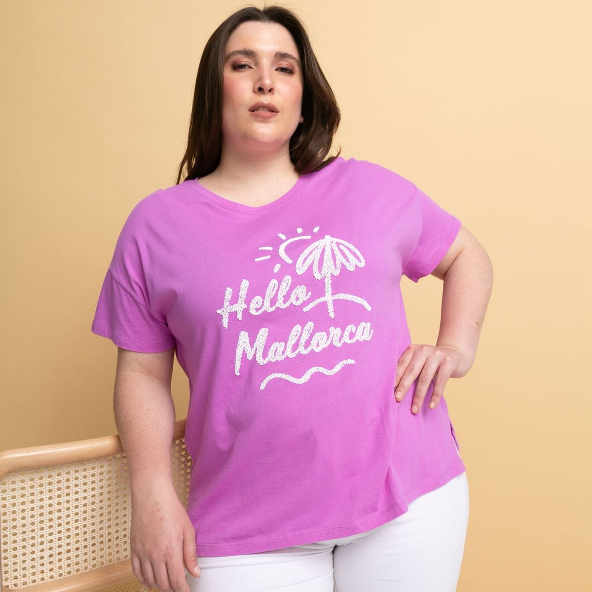 UNIVERSITY CLUB - Polera Manga Corta Algodón Mujer University Club