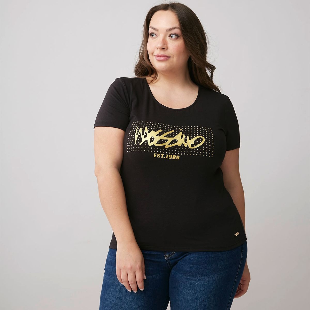 MOSSIMO - Mossimo Polera Manga Corta Algodón Mujer