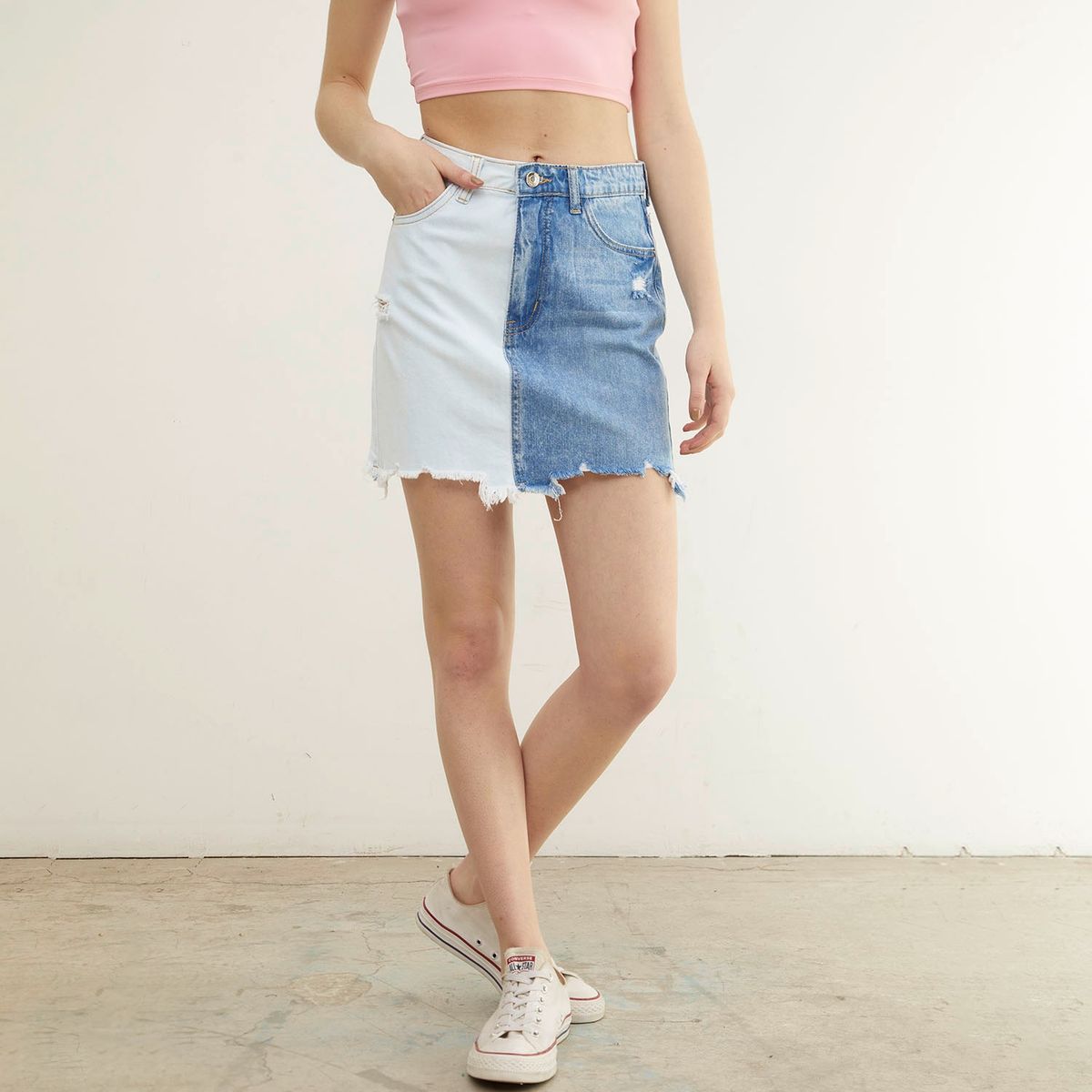 SYBILLA - Falda Corta Algodón Mujer Sybilla