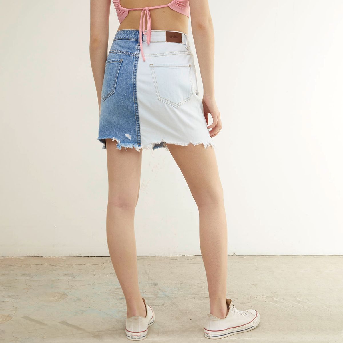 SYBILLA - Falda Corta Algodón Mujer Sybilla