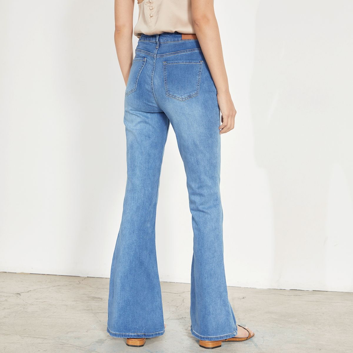 BASEMENT - Jeans Flare Tiro Medio Mujer Basement