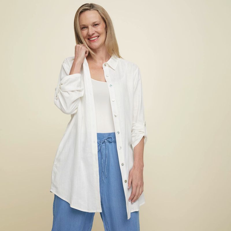 NEWPORT - Newport Blusa Lino Mujer