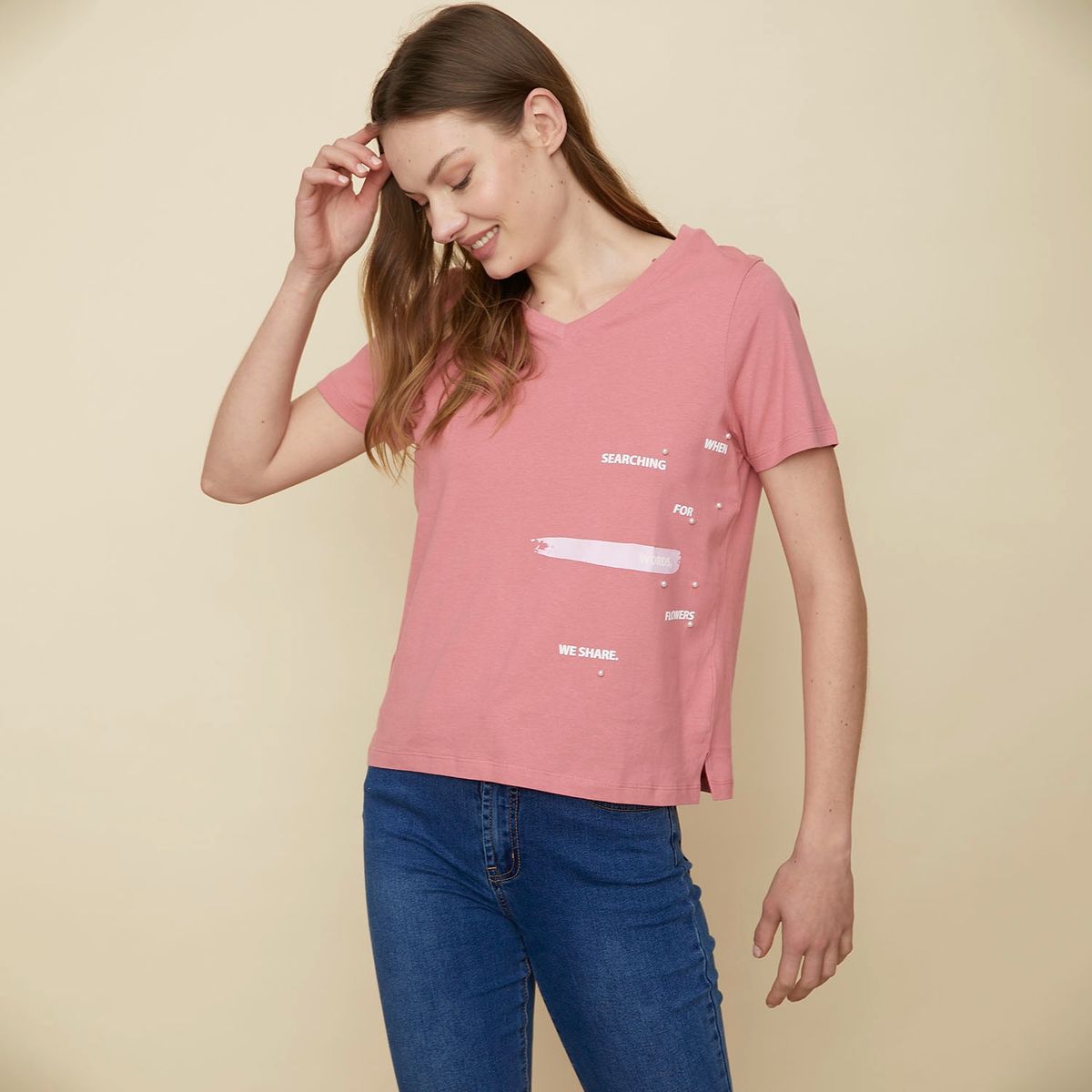 UNIVERSITY CLUB - University Club Polera Manga Corta Mujer