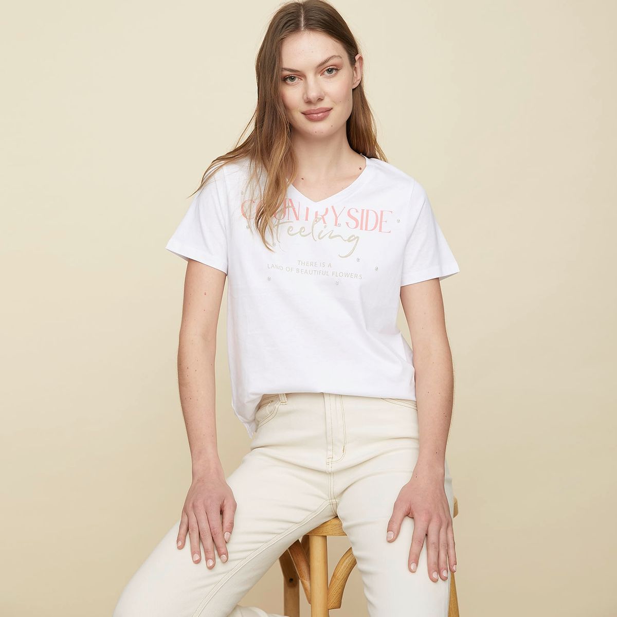 UNIVERSITY CLUB - University Club Polera Manga Corta Mujer