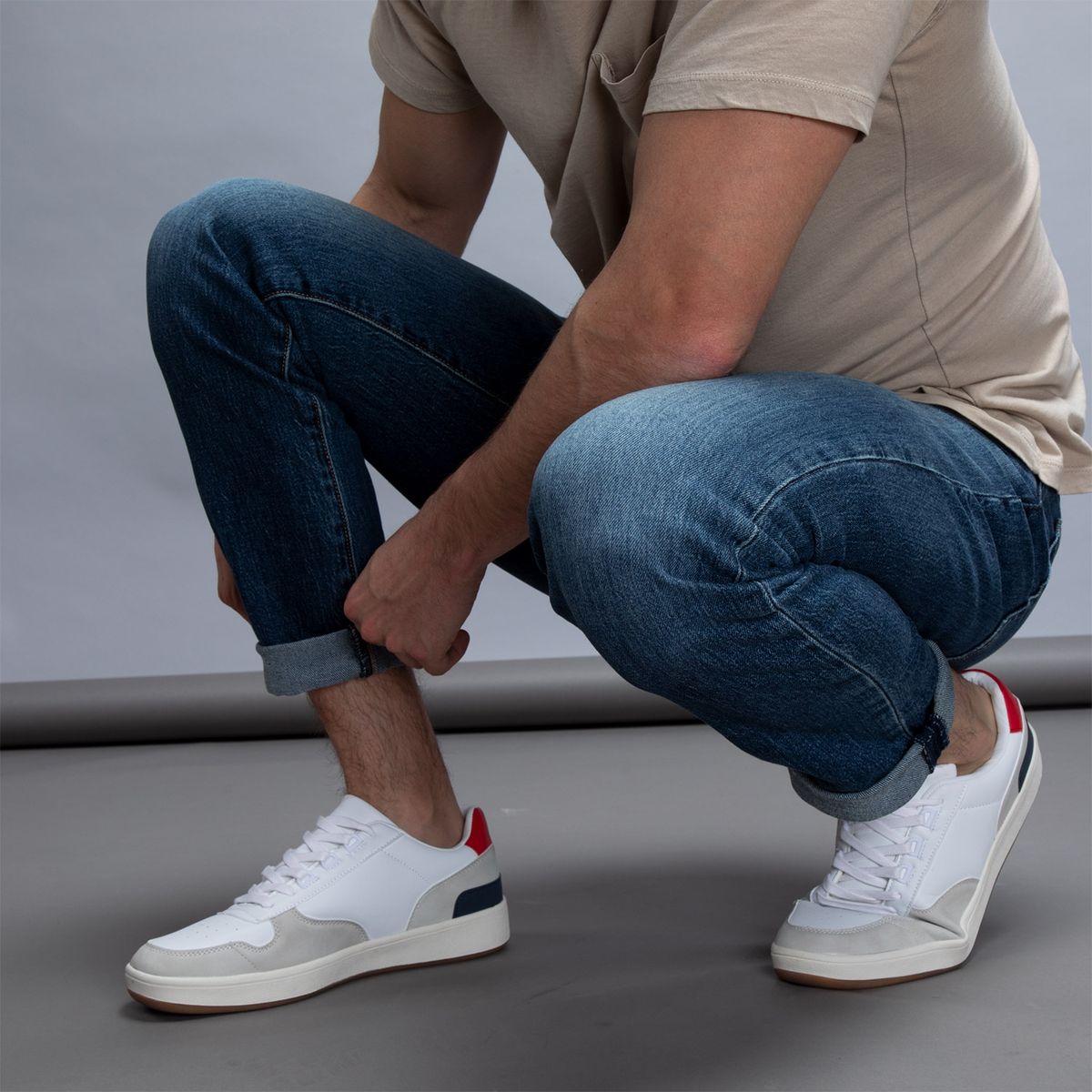 BASEMENT - Zapatilla Urbana Hombre  Gris Basement