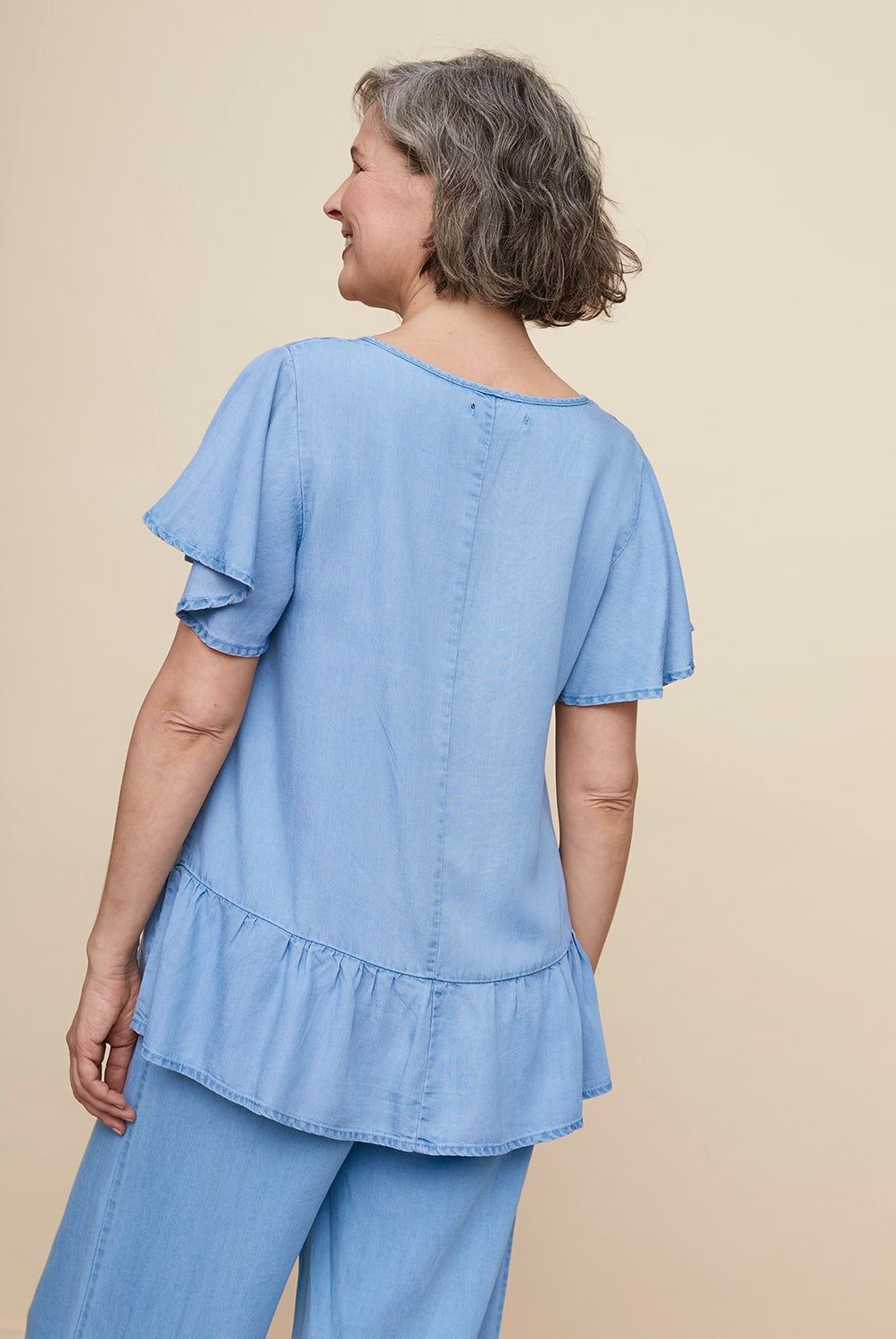 S COCCI - Blusa Manga Corta Tencel Mujer S Cocci