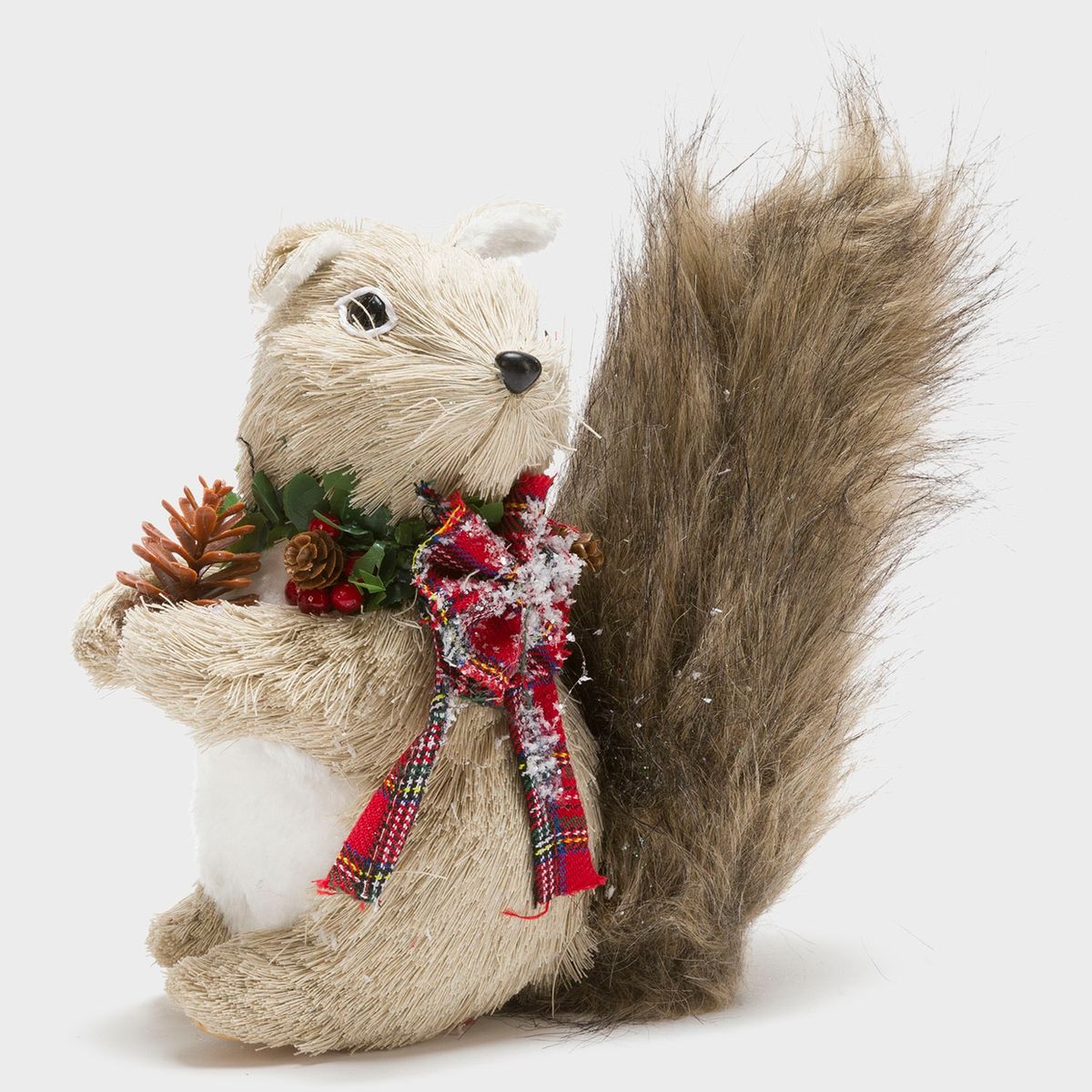 MICA - Adorno Navideño Figura Ardilla 22X9X20 Cm Mica