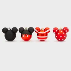 DISNEY - Adorno Navideño Colgante Plastico Mickey 9 Cm