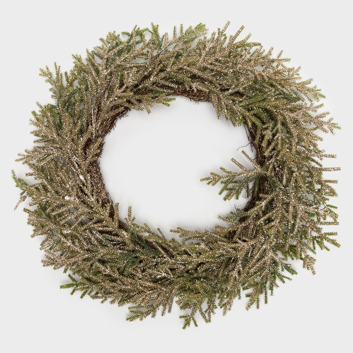 MICA - ADORNO CORONA RAMAS CAFÉ 56 CM MICA