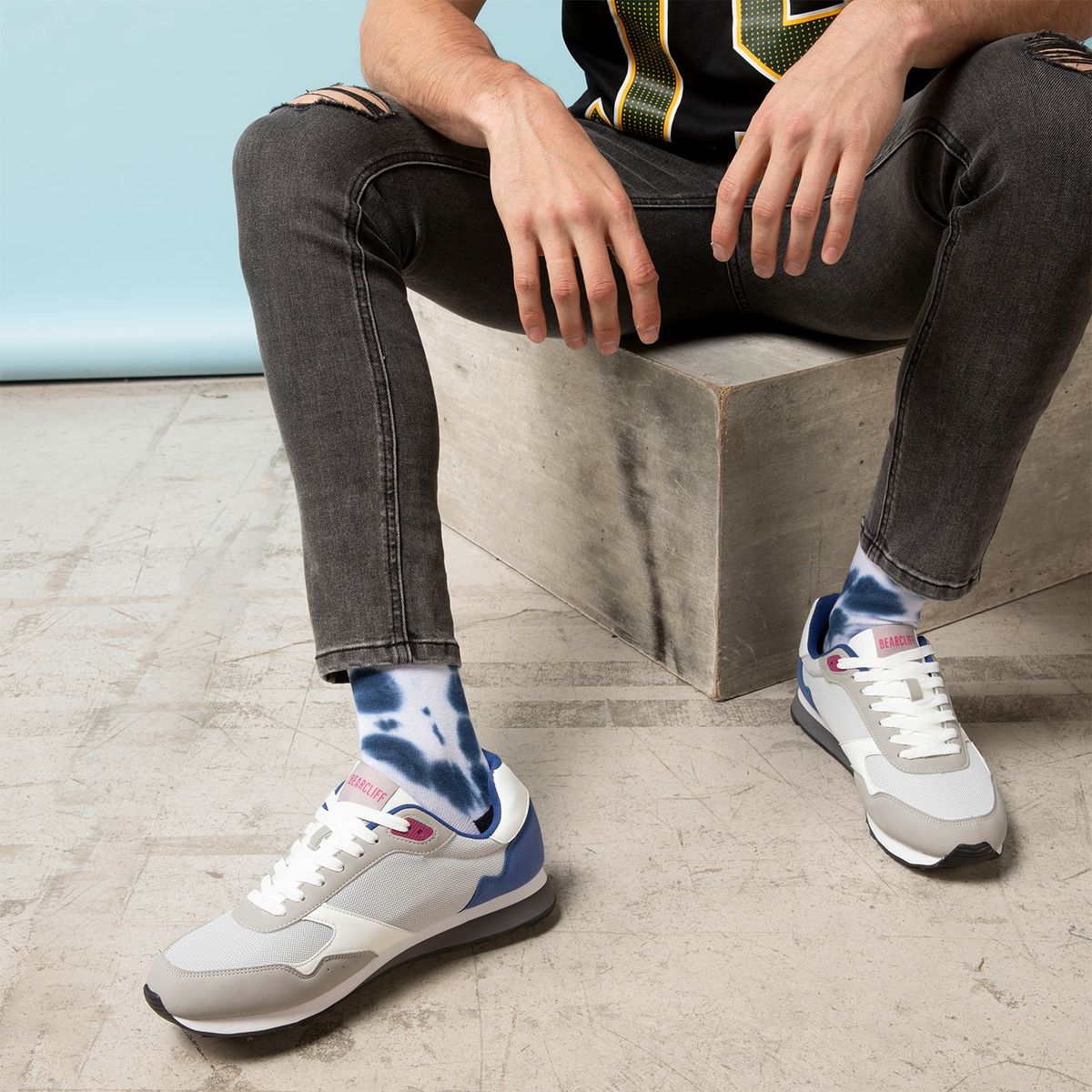 BEARCLIFF - Zapatilla Urbana Hombre  Gris Bearcliff