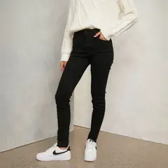 AMERICANINO - Jeans Básico Tiro Medio Mujer