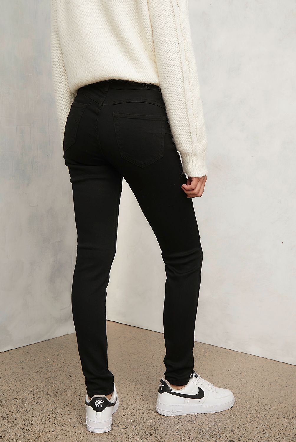 AMERICANINO - Jeans Básico Tiro Medio Mujer Americanino