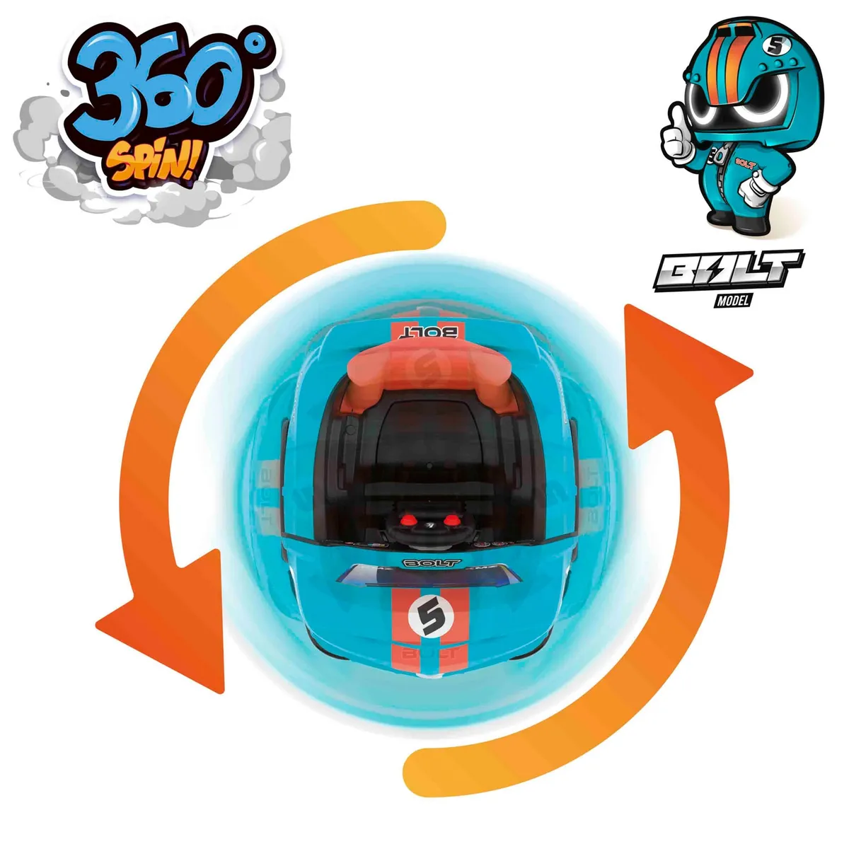 KAMIKAZE - Kamikaze Auto A Batería Celeste Giro 360°