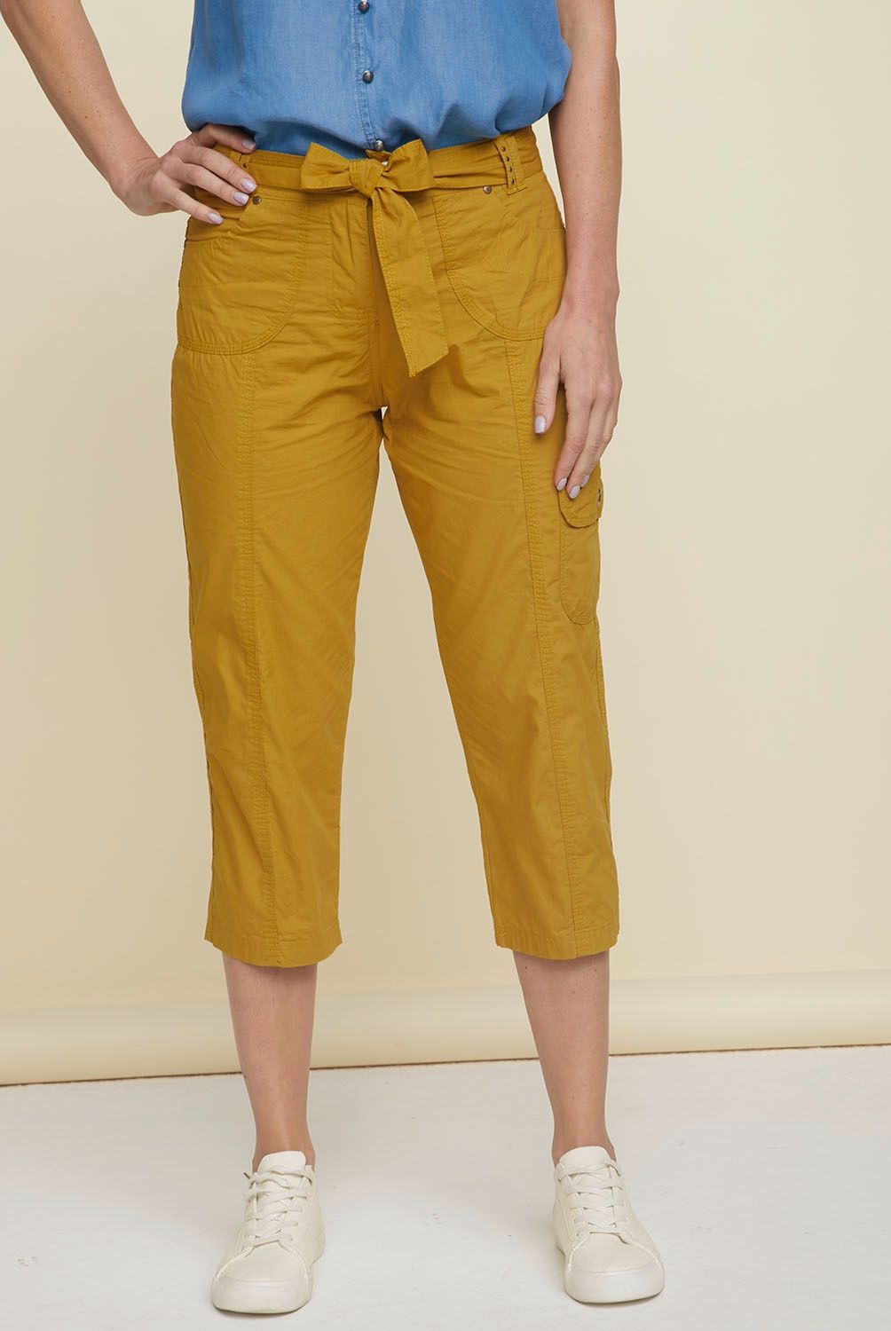 NEWPORT - Newport Pantalón Capri Tiro Alto Mujer