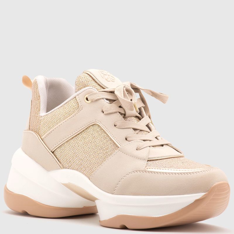 CECILIA BOLOCCO - Zapatilla Urbana Mujer Beige/Khaki Cecilia Bolocco