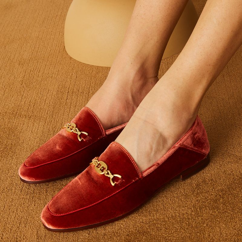 SAM EDELMAN - Mocasín Mujer Rojo Sam Edelman