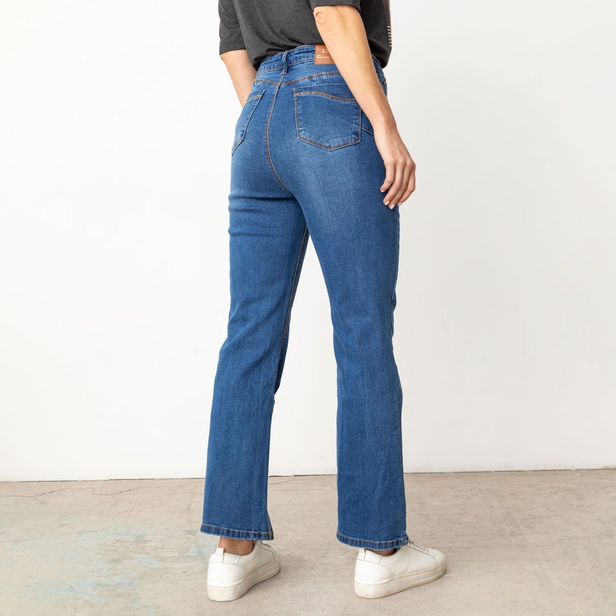 S COCCI - Jeans Recto Tiro Alto Mujer S. Cocci