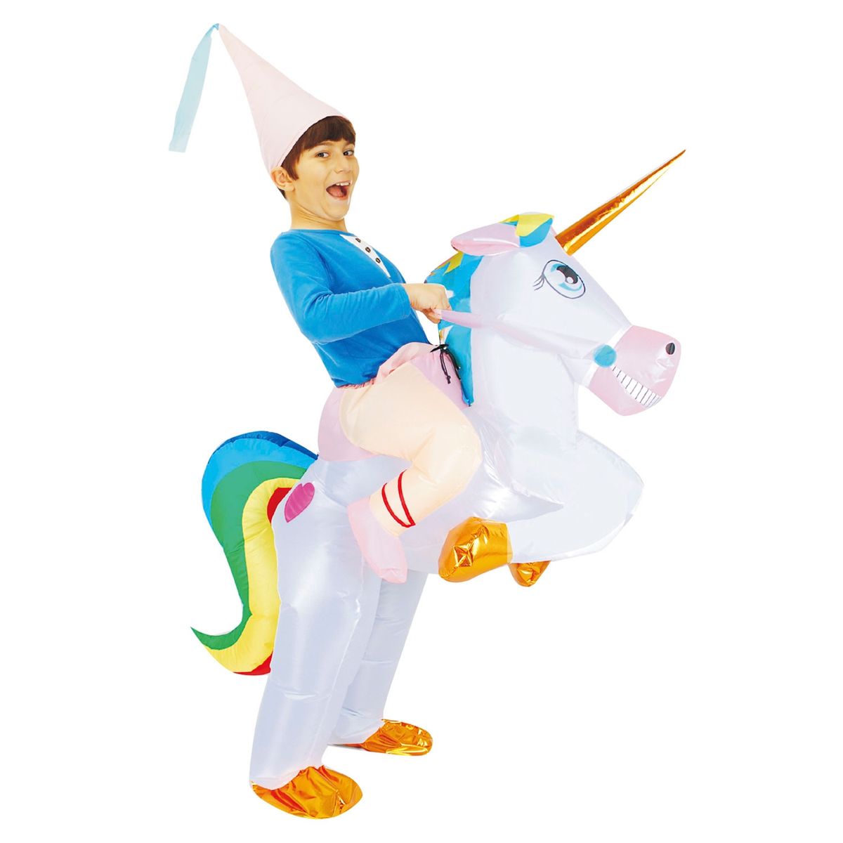 HAPPY VALLEY - Disfraz Halloween Inflable Unicornio Happy Valley