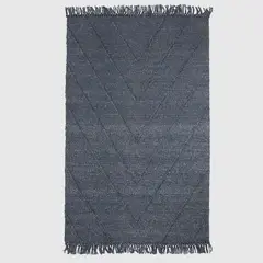 BASEMENT HOME - Alfombra Lana Texturada Grande Azul 200X290 Cm