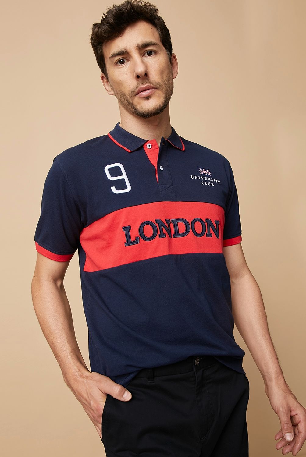 University Club - University Club Polera Manga Corta Algodón Hombre