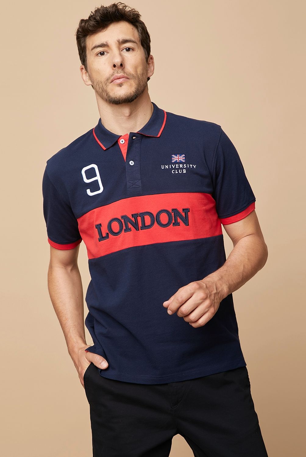 University Club - University Club Polera Manga Corta Algodón Hombre