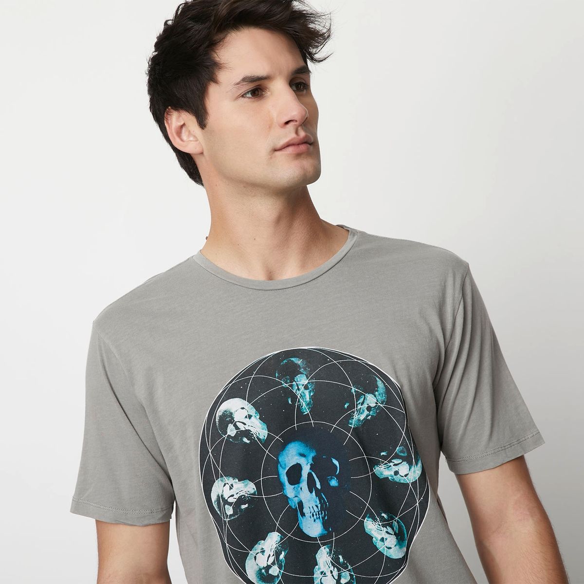 BASEMENT - Polera Manga Corta Hombre Basement con Estampado