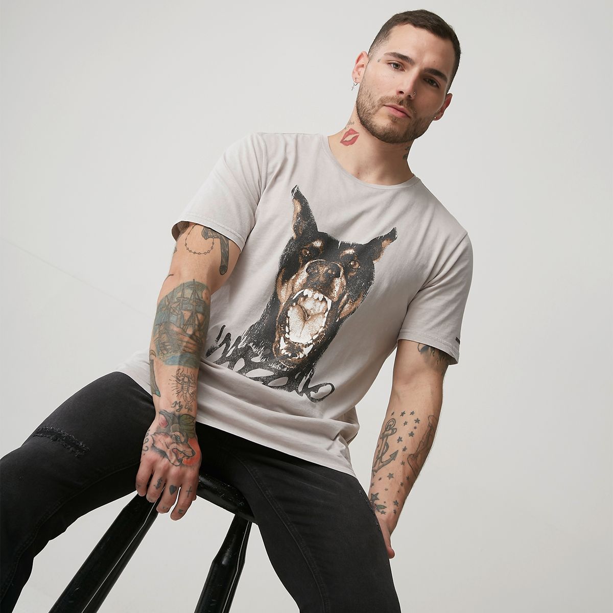 MOSSIMO - Polera Manga Corta Slim Fit Hombre Mossimo