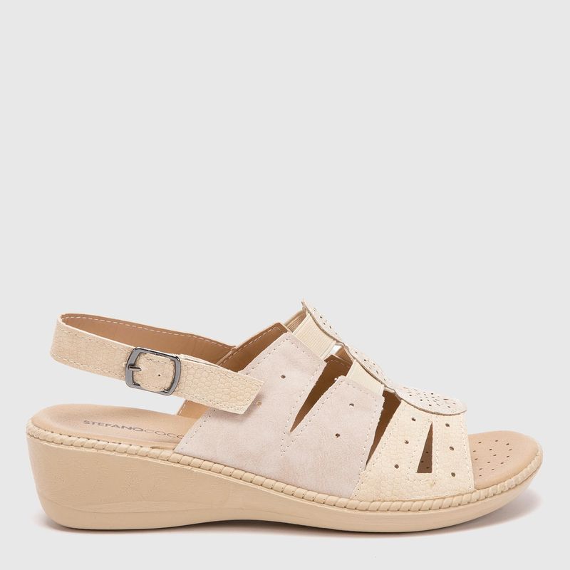 SOUTHLAND - Sandalia Mujer Beige Southland