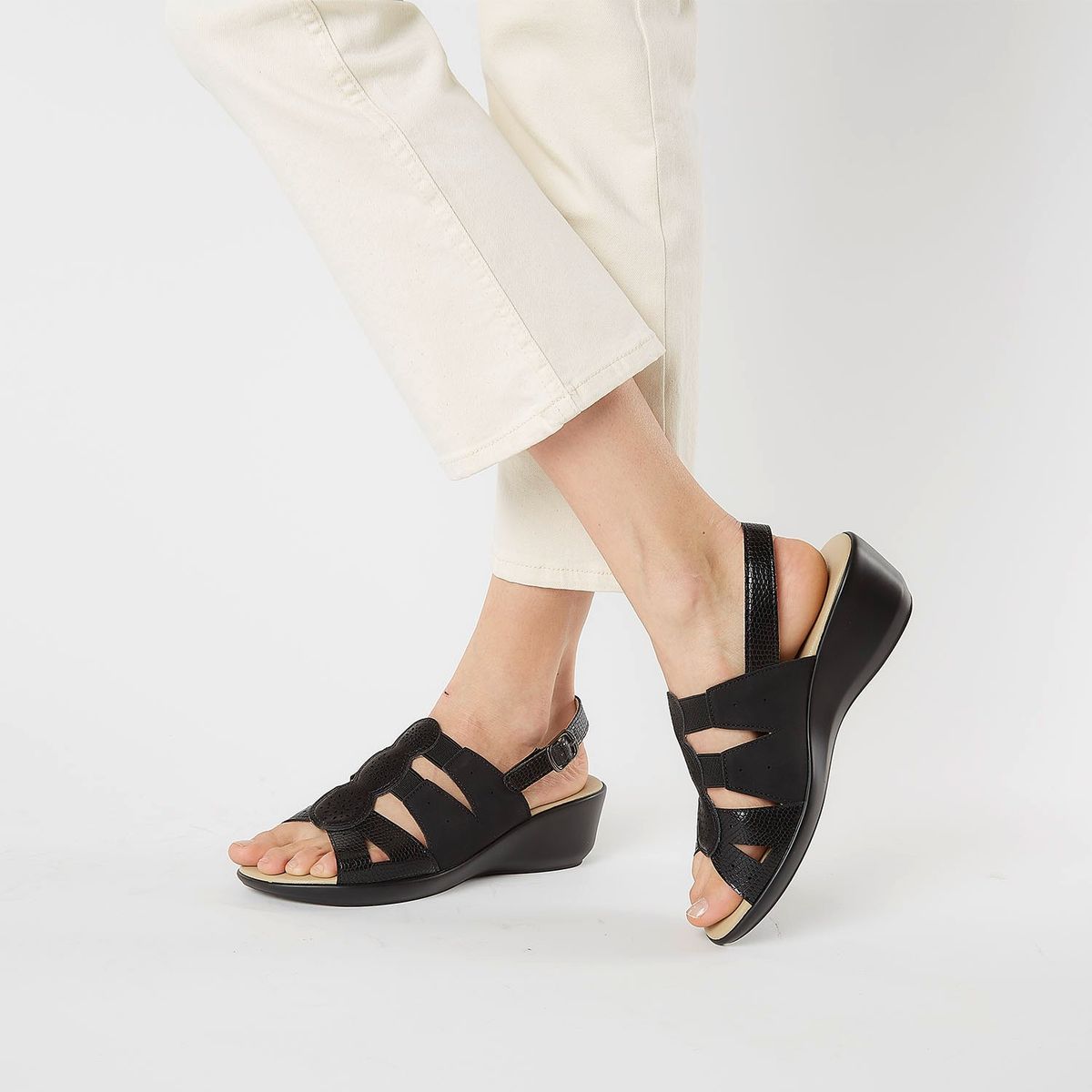 SOUTHLAND - Sandalia Mujer Negro Southland