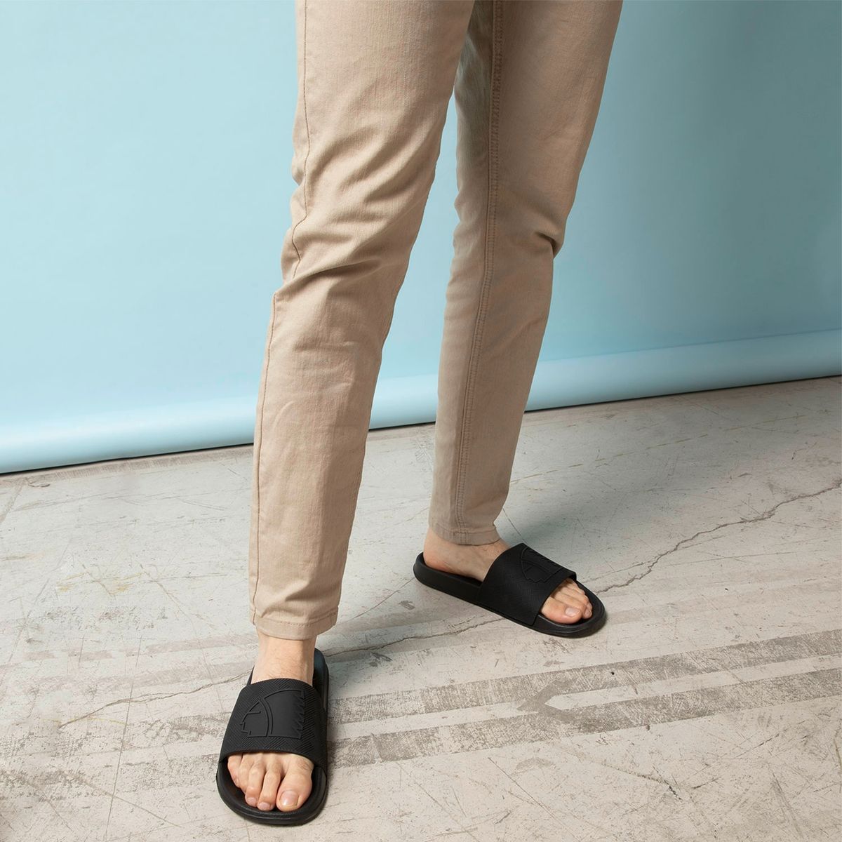 AMERICANINO - Sandalia Hombre Negro Americanino