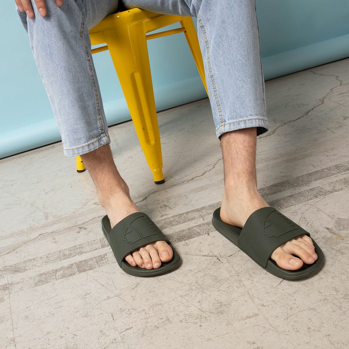 AMERICANINO - Sandalia Hombre Verde Americanino