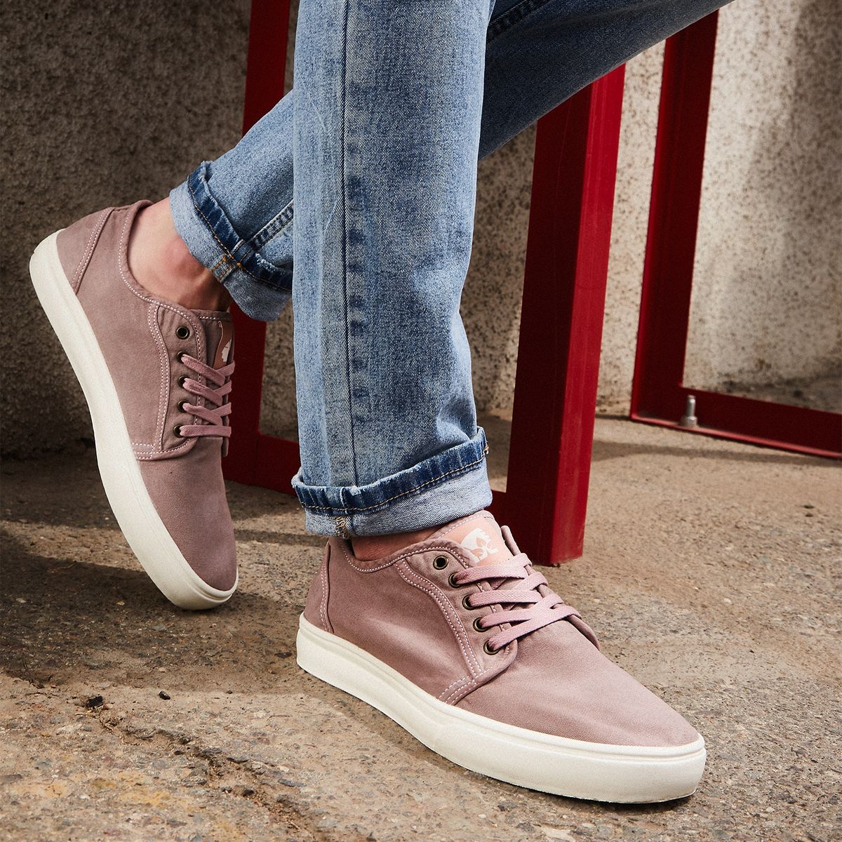 AMERICANINO - Antural Zapatilla Urbana Hombre Rosado Americanino